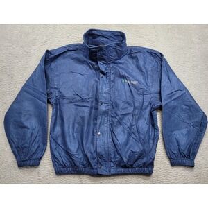 Frogg Toggs‎ Outerwear Adult M Full Zip Rain Jacket Blue Polypropelyne